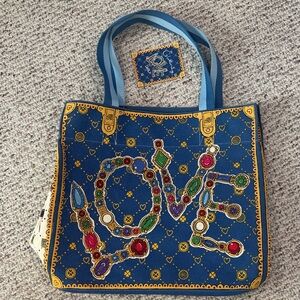 Brighton Glittering Love Tote Bag NWT